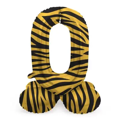 Sifferballong stående Tiger Chic 41 cm