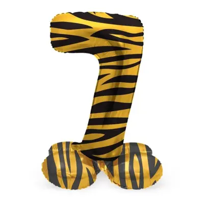 Sifferballong stående Tiger Chic 41 cm