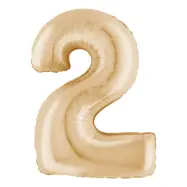 Sifferballong White Gold - Siffra 2