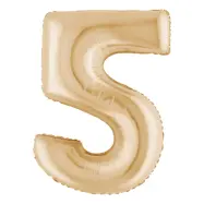 Sifferballong White Gold - Siffra 5