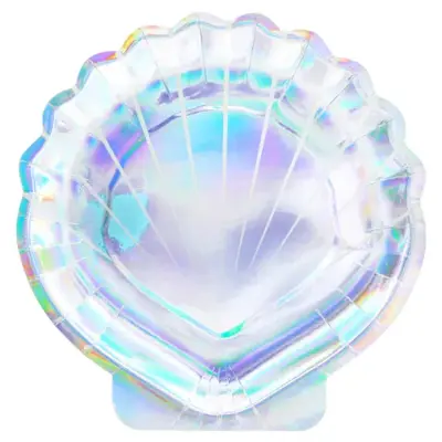 Sjöjungfru Pappersassiette Snäcka 18,5cm 6-pack