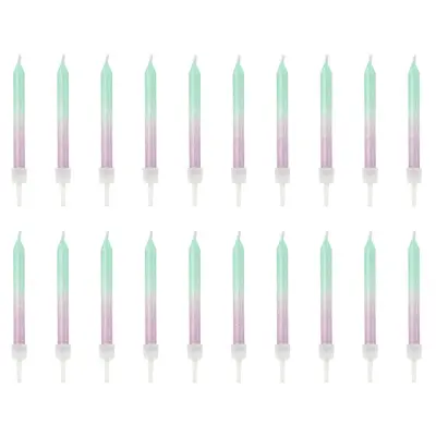 Sjöjungfru Tårtljus Ombre 20-pack