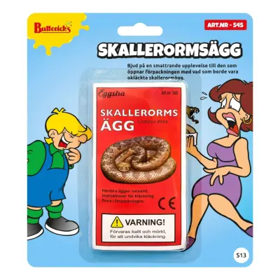 Skallerormsägg Skämtartikel