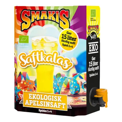 Smakis Ekologisk Apelsinsaft Bag-in-box - 15 liter