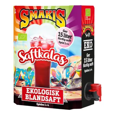 Smakis Ekologisk Blandsaft Bag-in-box - 15 liter
