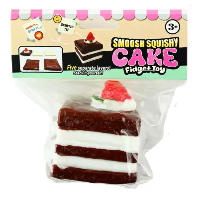 Smoosh Squishy Cake Chocolate - Leksaksaffären -  Leksaksaffären