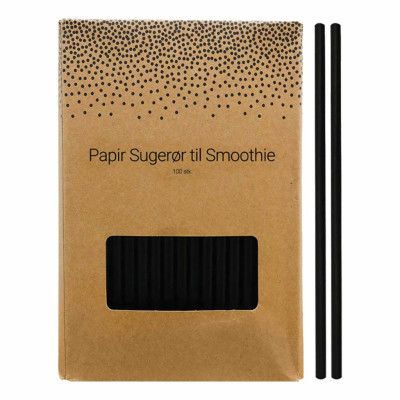 Smoothie Sugrör Randiga - 100-pack