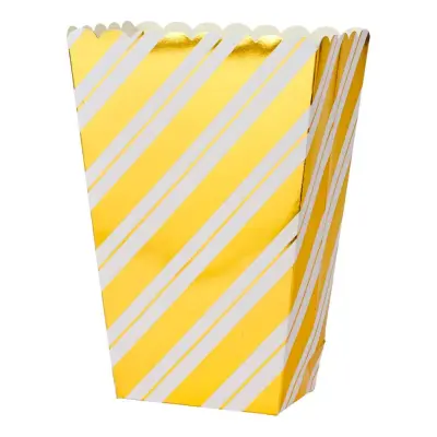 Snacksbägare Vit/Guld Metallic - 6-pack