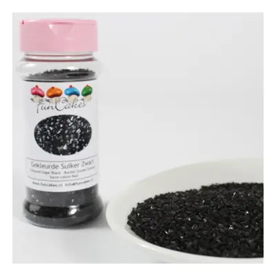 Sockerkristaller Svart