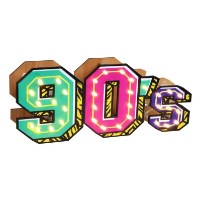 LED-Lampa 90's Party