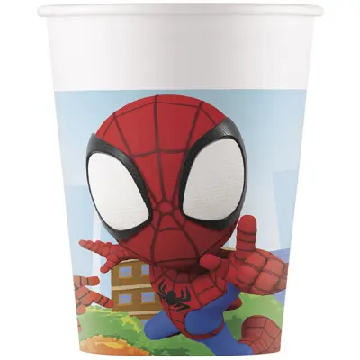 Spidey&Hans Fantastiska Vänner Pappersmuggar 8-pack
