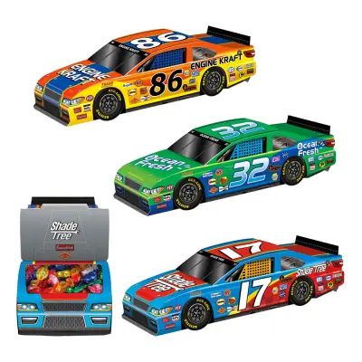 Sportbil Bordsdekoration - 3-pack