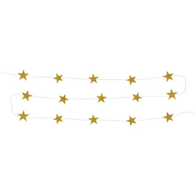 Stjärngirlang Guld/Glitter
