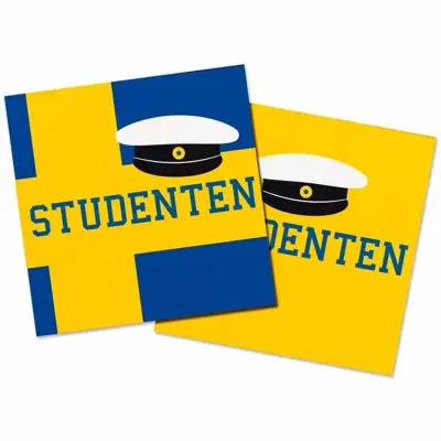 Studenten servetter 33 x 33 cm 20-pack