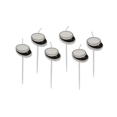 Studenten tårtljus 6-pack