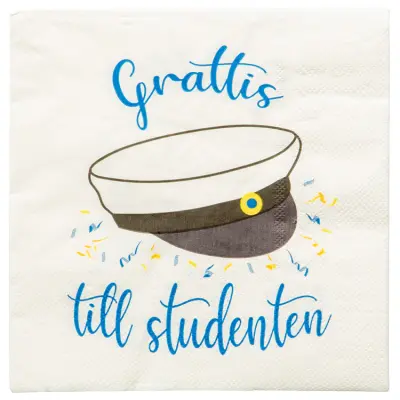 Studentmössa Servett 16-pack