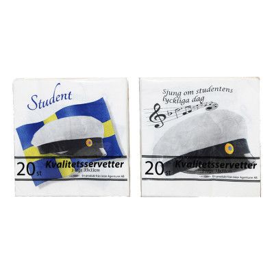 Studentservetter - 20-pack
