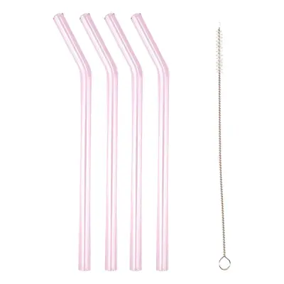 Sugrör av Glas Ljusrosa