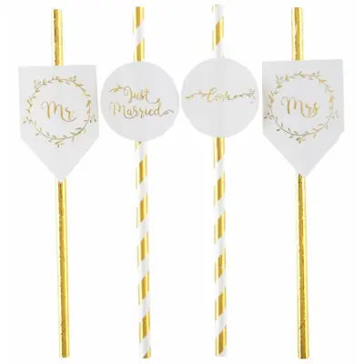 Sugrör Bröllop 8-pack