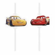 Sugrör Cars / Bilar 3, av papp 4-pack