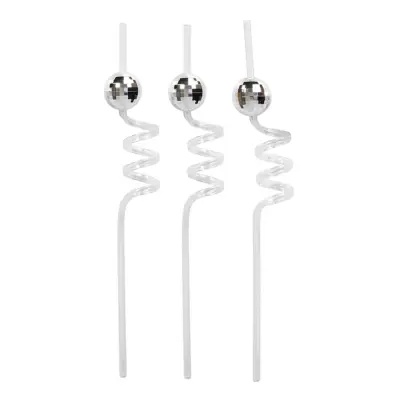 Sugrör Discokulor - 6-pack