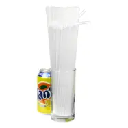 Sugrör Extra Långa Transparenta - 250-pack