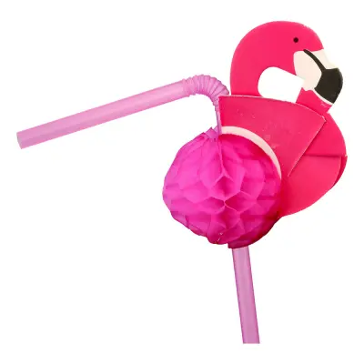 Sugrör Flamingo Honeycombs - 24-pack