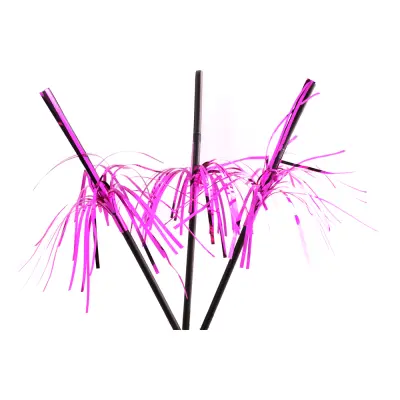 Sugrör Fyrverkeri Rosa - 8-pack