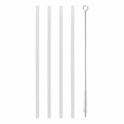 Sugrör i Hårdplast med Rengöringsborste - 10-pack