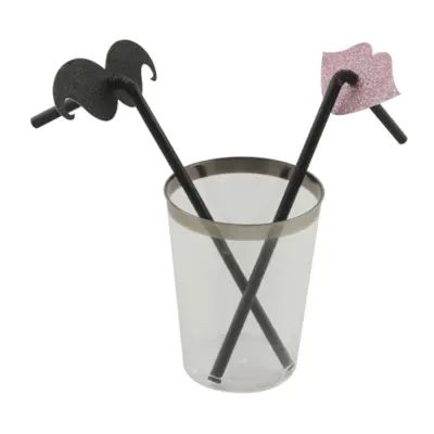 Sugrör med Roliga Motiv - 8-pack