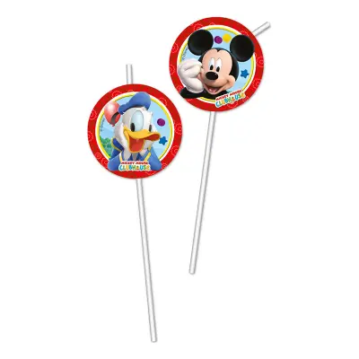 Sugrör Musse och Kalle - 6-pack