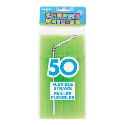 Sugrör Neonfärgad - Neongrön