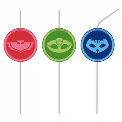 Sugrör Pyjamashjältarna 4-pack