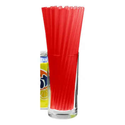 Sugrör Röda XL - 500-Pack