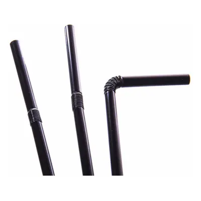 Sugrör Svarta Biologiskt Nedbrytbara - 250-pack