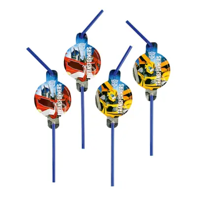 Sugrör Transformers 2 - 8-pack