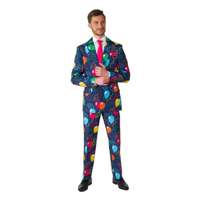 Suitmeister Confetti Balloons Navy Kostym - X-Large