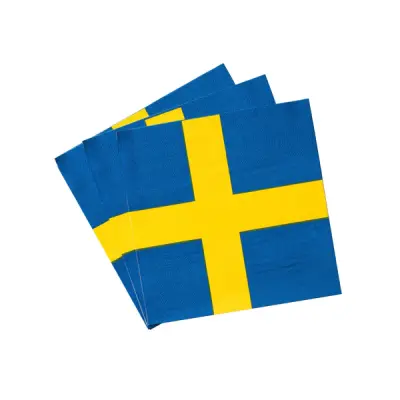 Svenska Flaggan Servett 20-pack