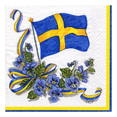 Sverige Servetter - 20-pack