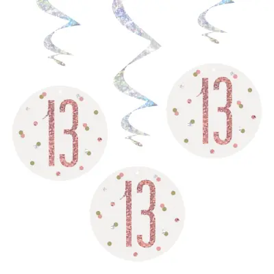 Swirls 13 Vit/Roséguld - 6-pack