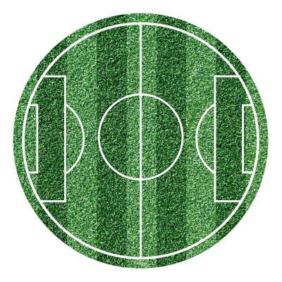 Tårtbild Fotbollsplan