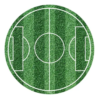 Tårtbild Fotbollsplan