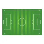 Tårtbild fotbollsplan 20x30 cm