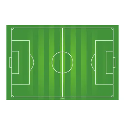 Tårtbild fotbollsplan 20x30 cm