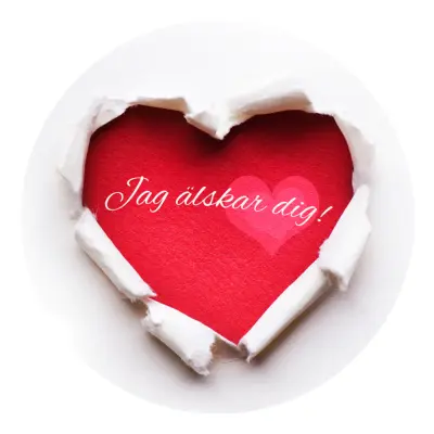 Tårtbild Jag Älskar Dig!