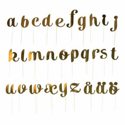 Partypicks Bokstäver - 59-pack