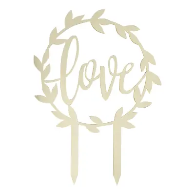 Tårtdekoration Bröllop Love
