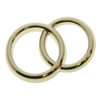 Tårtdekoration Dubbelring Guld - 10-pack