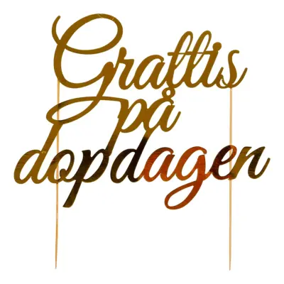 Tårtdekoration Grattis på Dopdagen