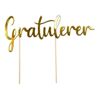Tårtdekoration Gratulerer
